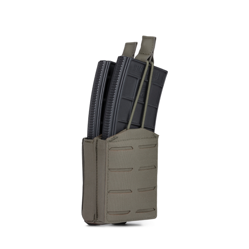 P7 Double Stack MP5/M4 Mag Pouch w/ Removable Flap